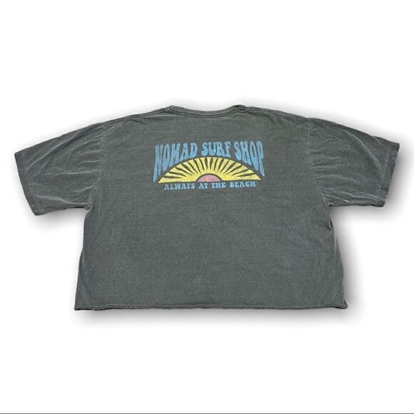 Blue 48 Women’s Cropped Tee Shirt Size Large - Picture 4 of 5